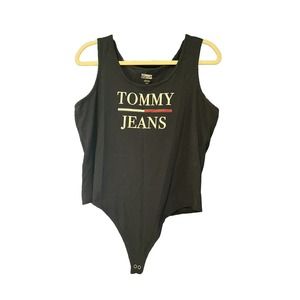 Tommy Jeans Women's Tank Flag Body suit Style. Navy Blue.